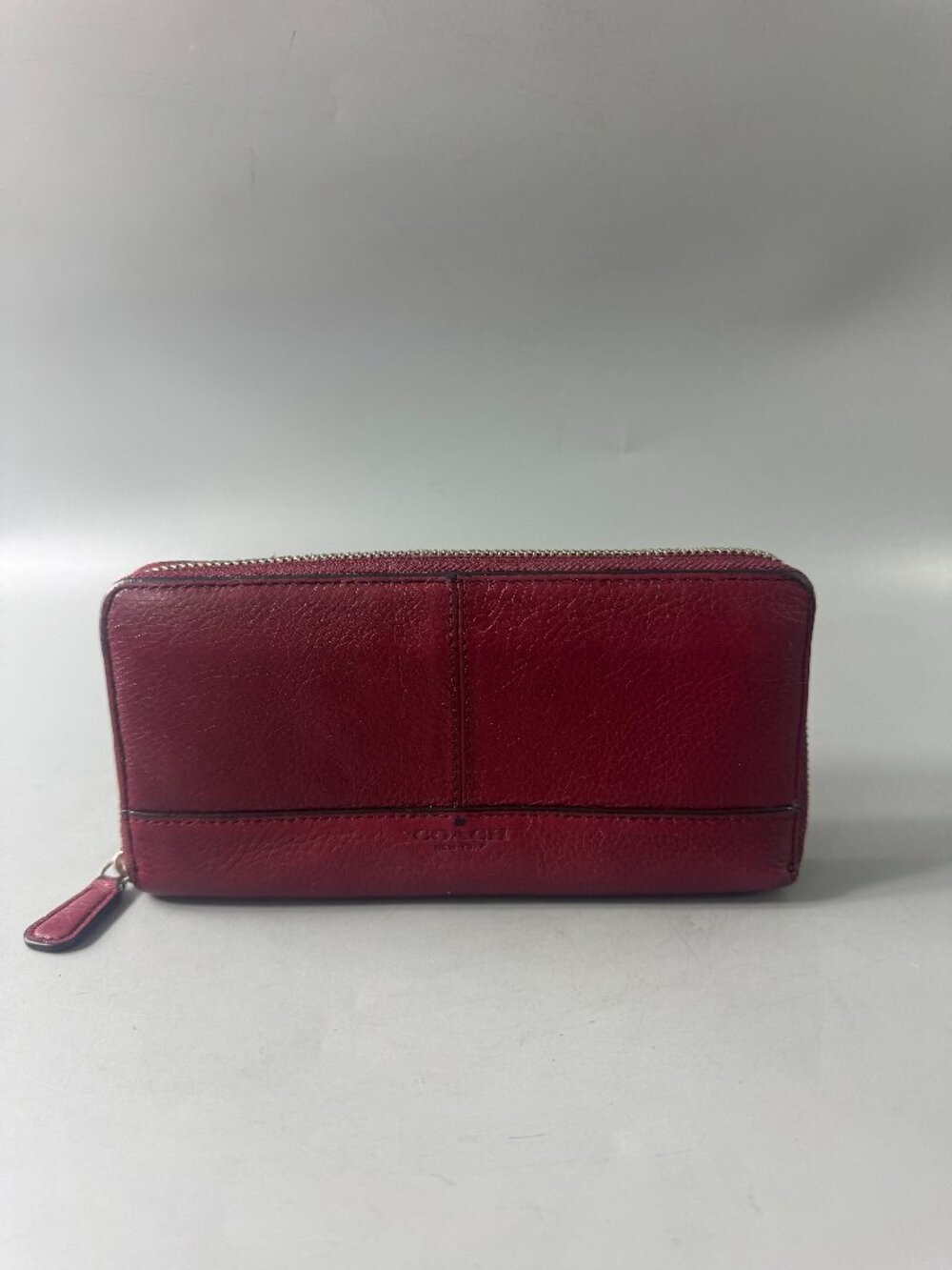 Coach F51764 Magenta Leather Zip-Around Wallet